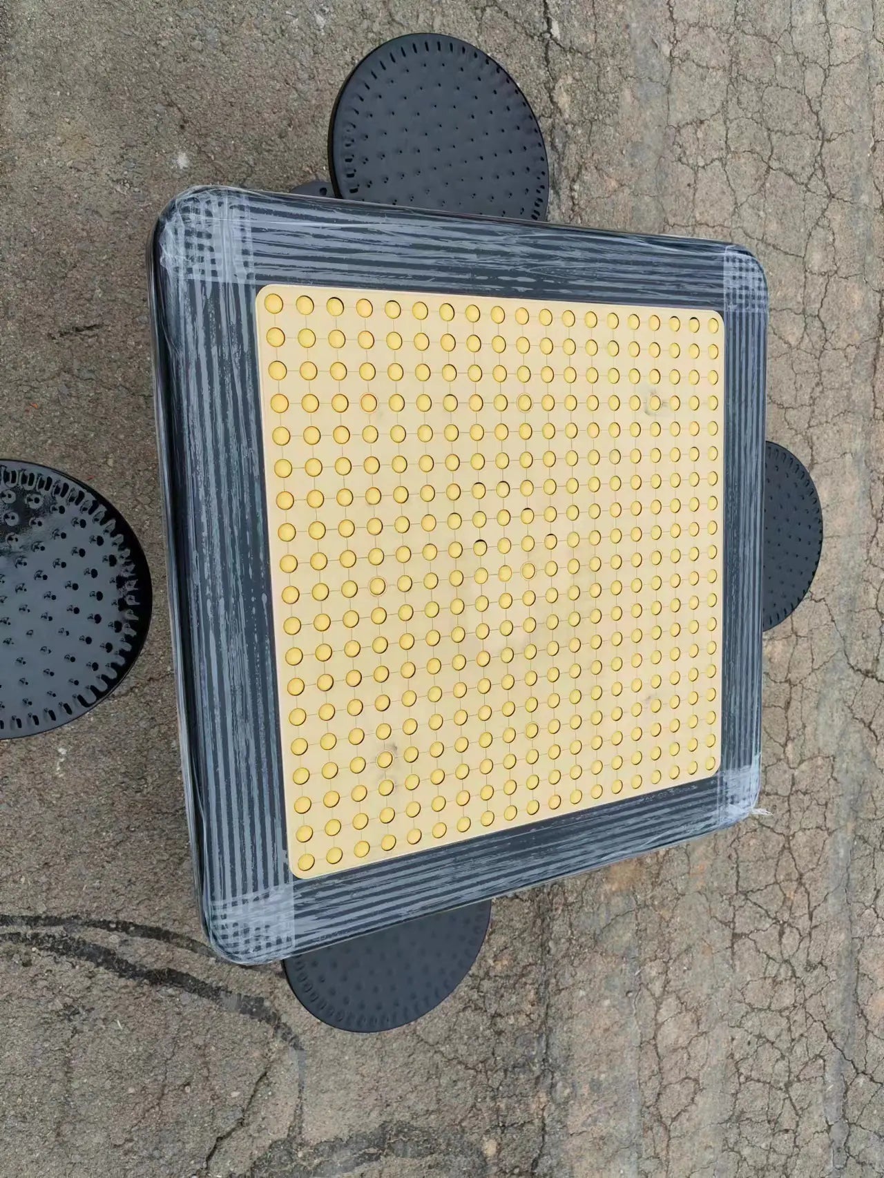 Track-Style Chess and Go Board for Indoor and Outdoor Use